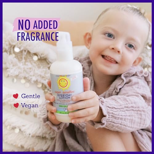 California Baby Super Sensitive Unscented Lotion | 100% Plant-Based Moisturizer | Baby Lotion For Newborn | Hypoallergenic Baby Lotion | 19 oz / 562mL
