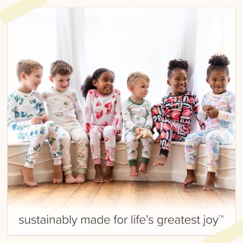Burt's Bees Baby Short Sleeve Pajamas, Unisex One-Piece Sleeper Romper