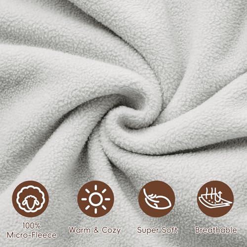 david's kids 3 Pack Warm Micro Fleece Baby Sleep Sack 0-6 Months, Soft Baby Wearable Blankets with 2-Way Zipper, Comfy Winter Sleeping Bags for Infant Newborn Boys Girls, Small Size, Animal Forest