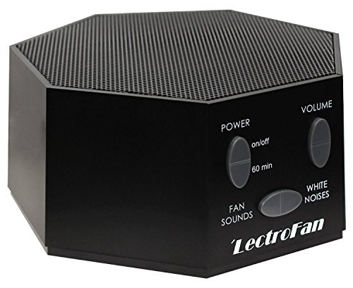 Adaptive Sound Technologies LectroFan Classic - Soothing Sound Machine for Sleep - Built-in Sleep Timer - Compact Design - Non-Looping Sounds - Speech Privacy - Black