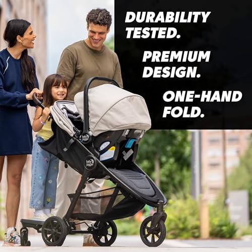 Baby Jogger City mini GT3 Travel System – Car Seat Stroller Combo with All-Terrain Stroller with Forever Air Rubber Tires and All-Wheel Suspension, and City GO 2 FR-Free Infant Car Seat