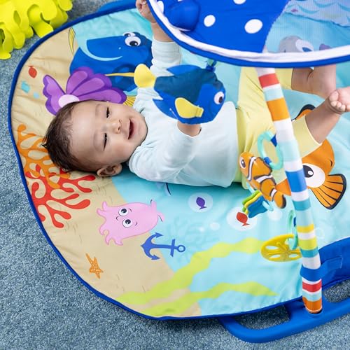 Bright Starts Disney Baby Finding Nemo Mr. Ray Ocean Lights & Music Gym, Ages Newborn +