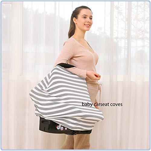 Car Seat Cover for Babies - Multi-use Carseat Canopy Cover, Car Seat Covers, Infant Boys and Girls Shower Gifts