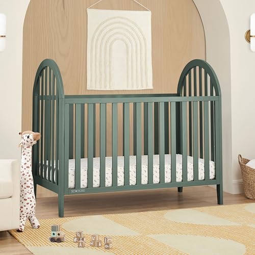 Delta Children Milano 4-in-1 Convertible Crib - Greenguard Gold Certified, Grassy Glen