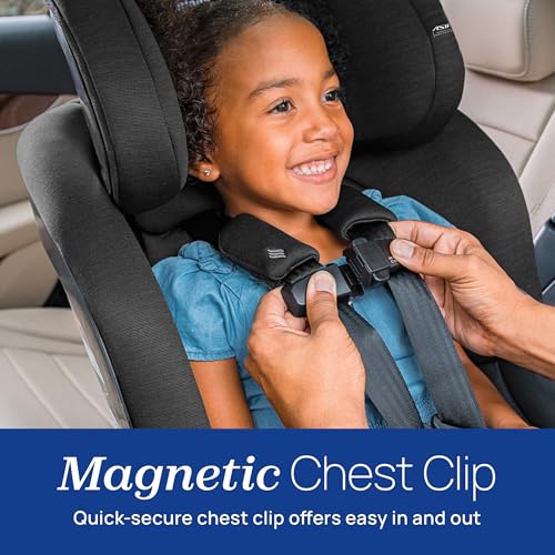 Chicco Fit360 ClearTex Rotating Convertible Car Seat with 360 Degree Rotation for Rear-Facing and Forward-Facing, LeverLock Self-Tensioning Lock System, Carbon/Grey