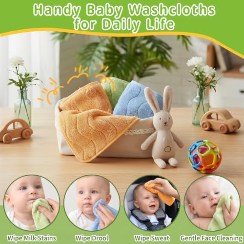 TREENEWBE Toddler Hooded Bath Towels 9PCS
