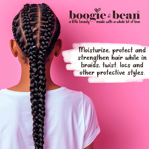 Boogie and Bean Baby and Kids Hair Growth Oil, Nourishing Hair Oil for Infants, Toddlers and Children, Moisturizes Waves, Curls, Coils and Locs