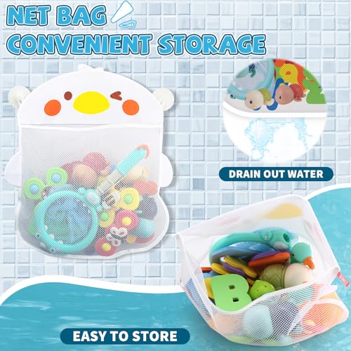 LZZAPJ Baby Bath Toys for Toddlers 1-3, Kid Bathtub Toy with 36 Foam Bath Letter & Number, Fishing Games with Fish Net, Water Pool Toy with Storage Bag, Shower Toy Gift for Boy Girl Infant 1 2 3 4 5 6