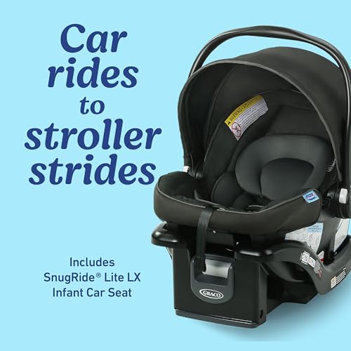 Graco Modes Element Travel System, Baby Car Seat and Stroller Combo, Includes: SnugRide Lite LX Infant Car Seat and Reversible Baby Stroller, Great Gift for New Parents, Canter