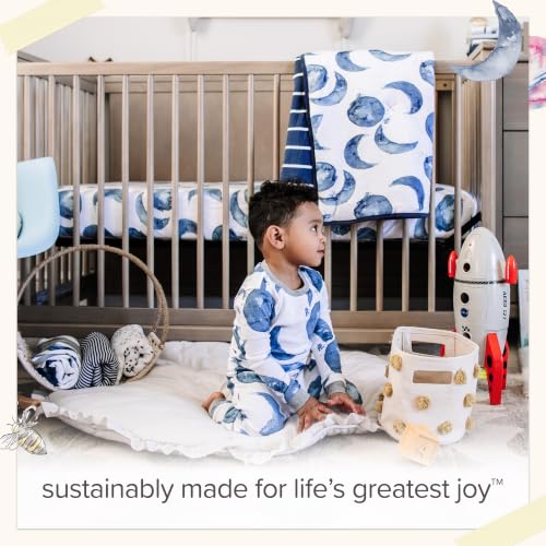 Burt's Bees Baby Organic Cotton Infant Reversible Blanket, Nursery Bedding