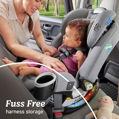 Graco® 4Ever DLX 4-in-1 Car Seat, Infant to Toddler Car Seat, with 10 Years of Use, Rear-Facing, Forward-Facing, Highback and Backless Booster Seat, Geo Pop