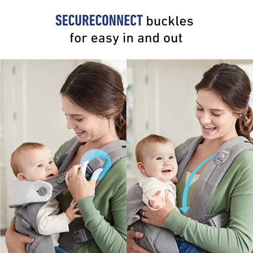 Graco® Cradle Me 4 in 1 Baby Carrier | Includes Newborn Mode with No Insert Needed Black Onyx