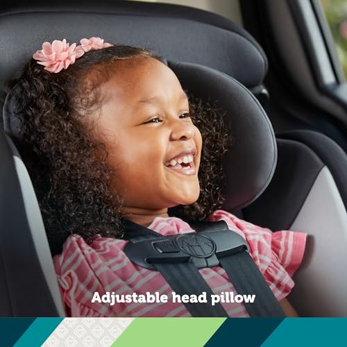 Safety 1st Grand 2-in-1 Booster Car Seat, Converts from High Back to Belt-Positioning Booster, High Back Seat for Kids 40-65, and Belt-Positioning 40-100 Pounds, Black Sparrow