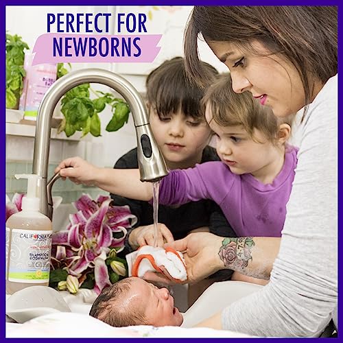 California Baby Super Sensitive Baby Shampoo + Baby Wash | 100% Plant-Based | Unscented Body Wash For Sensitive Skin | Hypoallergenic | 251mL / 8.5 oz