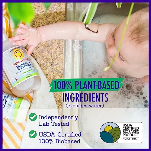 California Baby Super Sensitive Baby Shampoo + Baby Wash | 100% Plant-Based | Unscented Body Wash For Sensitive Skin | Hypoallergenic | 251mL / 8.5 oz