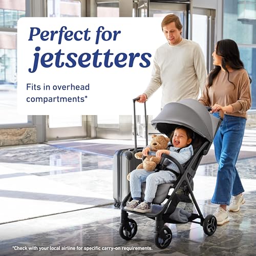 Graco® Ready2Jet Travel System – Compact Travel Stroller with Automatic Fold and SnugRide Lite Infant Car Seat