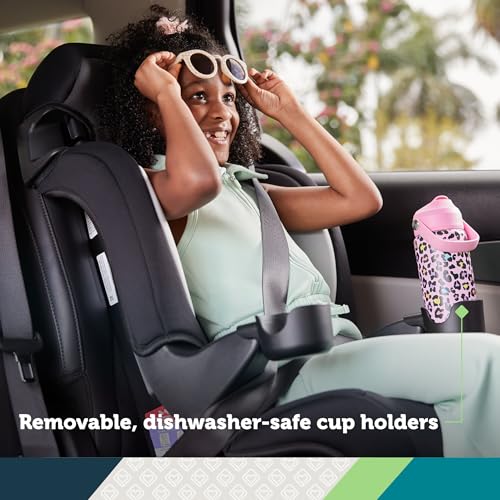Safety 1st Grand 2-in-1 Booster Car Seat, Converts from High Back to Belt-Positioning Booster, High Back Seat for Kids 40-65, and Belt-Positioning 40-100 Pounds, Black Sparrow