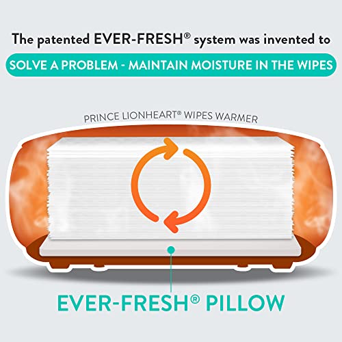 Prince Lionheart Ever-Fresh Wipe Warmer Replacement Pillows for Ultimate Baby Wipe Warmer that Keeps Baby Wipes Warmer and Fresh, Prevents Discoloration in Baby Wipes - Pack of 6