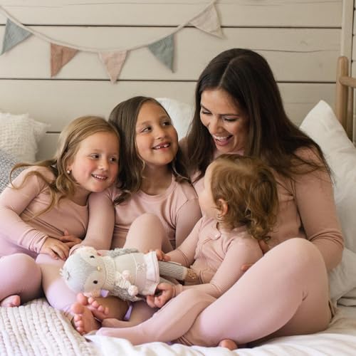 Burt's Bees Baby Honeysoft™ Waffle Thermal Pajamas – Organic Cotton & Lyocell Blend, Breathable, Buttery Soft, Snug Fit, Sizes 12M-12Y