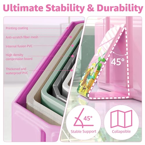 Collapsible Baby Bathtub, Toddler Bathtub with a Drain Plug, Folded for Storage Without Assembly, Suitable for Newborns to Toddlers, Portable Bathtub for Outdoor Travel, Pink