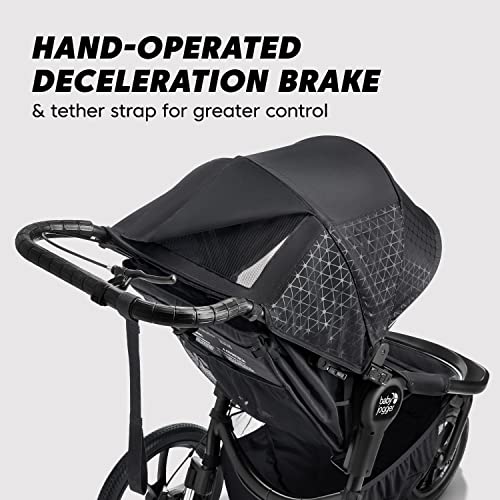 Baby Jogger® Summit X3 3-Wheel Jogging Stroller with Hand Brake, Baby Stroller with One-Hand Compact Fold, All-Wheel Suspension for Running, Jogging, and Everyday Outings, Midnight Black