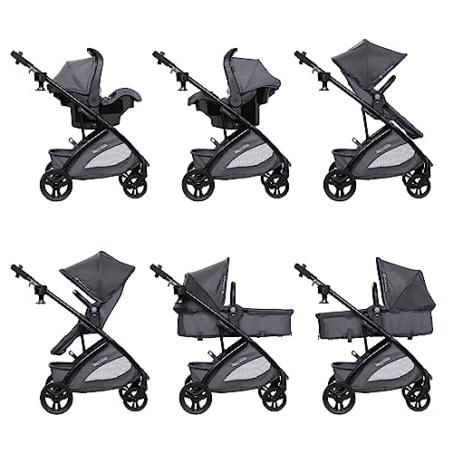Baby Trend Passport® Switch 6-in-1 Modular Stroller Travel System with EZ-Lift™ Plus Infant Car Seat, Dash Pink