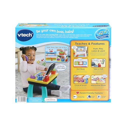 VTech Little CEO Learning Desk Toddler Activity Center, White