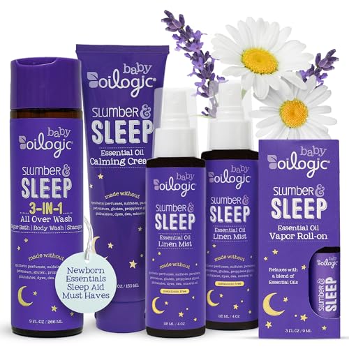 Oilogic Slumber & Sleep Bath Baby Essentials Gift Set - Baby Care Products