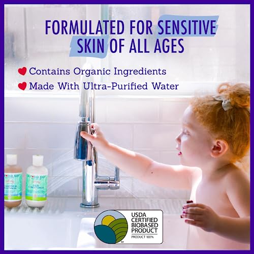 California Baby Calming Baby Shampoo + Baby Wash | 100% Plant-Based | Lavender Body Wash For Sensitive Skin | Hypoallergenic | 251 mL / 8.5 oz.