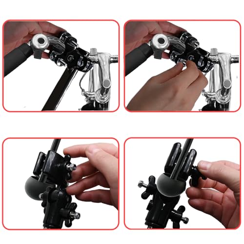 Universal Umbrella Mount Holder,180° Adjustable Umbrella Holder for Stroller,Hole Diameters 0.8-1.3cm,Umbrella Clamp Umbrella Stretch Mount Stand Holder for Stroller,Wheelchair,Walker,Rollator