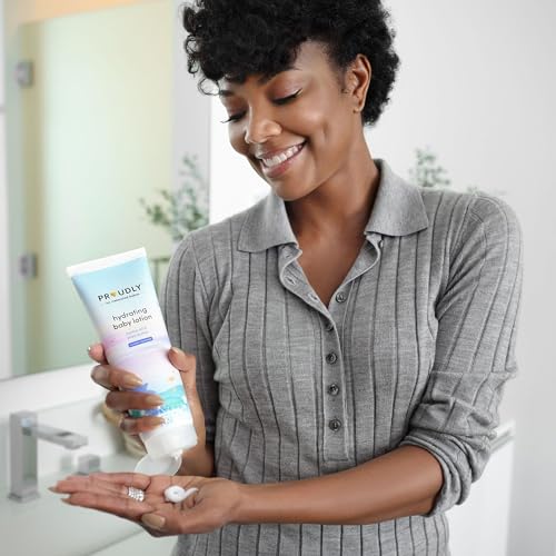 PROUDLY Hydrating Baby Lotion by Gabrielle Union & Dwyane Wade, Lightweight Moisturizer, Black & Brown Babies, Lavender Chamomile, 2-Pack (9 oz each)