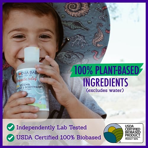California Baby Eczema Body Wash & Shampoo | Gentle Steroid-Free Eczema Treatment | Colloidal Oatmeal + Aloe Vera | 100% Plant-Based | 8.5 oz.