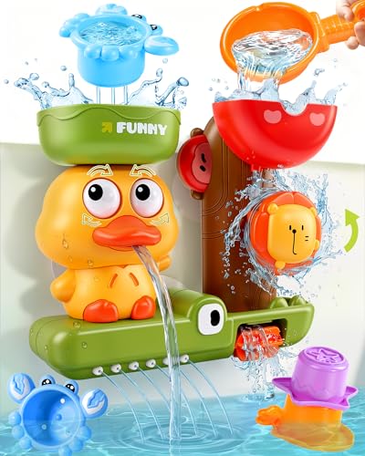 Toddler Bath Toys for Kids Ages 1-3 Waterfall Bathtub Toys for Toddlers 2-4