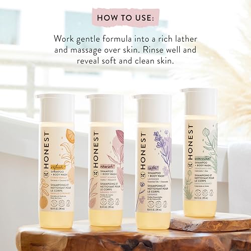 The Honest Company Fragrance Free Bundle for Sensitive Skin | 2-in-1 Cleansing Shampoo + Body Wash and Hydrating Face + Body Lotion | Gentle for Baby + Hypoallergenic | 10 fl oz, 8.5 fl oz