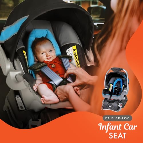 Baby Trend Expedition® Jogger Travel System with EZ Flex-Loc® Infant Car Seat, Millenium Blue