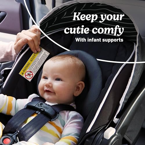 Graco® SnugRide Lite LX Infant Car Seat, Lightweight Rear-Facing Seat for Babies 4–30 lb, 4-Position Adjustable Base, LATCH Installation & ProtectPlus Engineered, Studio