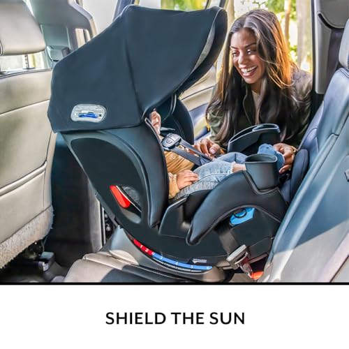 Evenflo All4Stages Slim Plus Canopy 4-in-1 Convertible Car Seat (Baker Gray)