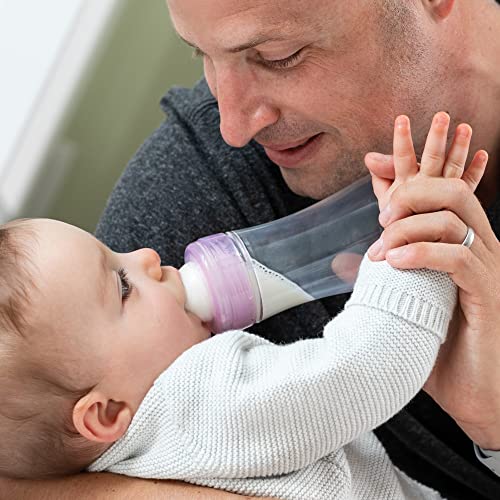 Chicco Duo 100% Silicone Intui-Latch Baby Bottle Nipple with Anti-Colic Valve | Skin-Like Texture and Breast-Like Flow | Stage 2, Medium Flow | 2 Count (Pack of 2) | 3+ Months