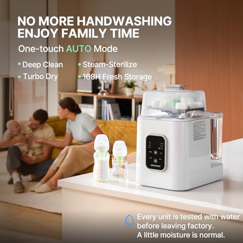 AURAKICH Baby Bottle Washer, Sterilizer & Dryer
