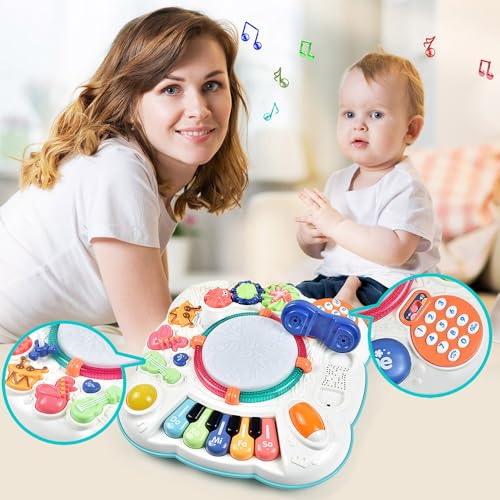 WEYARIXA Baby Toy- Engaging Baby Musical Toys for 6 12 18 Months Old- Safe, Sturdy, and Fun (11.8 x 11.8 x 12.2 inches)