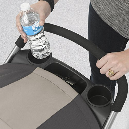 Chicco Viaro Travel System, Viaro Quick-Fold Stroller with KeyFit 30 Infant Car Seat and Base, Black/Black