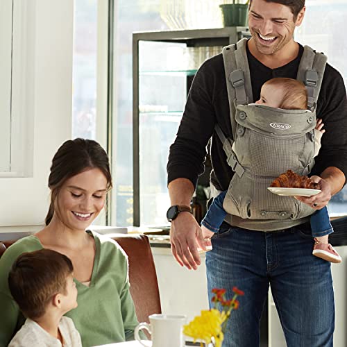 Graco® Cradle Me 4 in 1 Baby Carrier | Includes Newborn Mode with No Insert Needed Black Onyx
