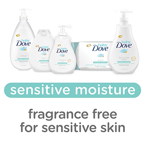 Baby Dove Fragrance Free Lotion, Sensitive Moisture, 13 Ounce (Pack of 3)