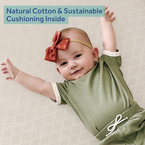SEALY BABY 2 Stage Infant Crib Mattress Plus Toddler Bed Fit, Breathable, Resistant to Stain Cover, Dual Firmness & Lightweight, Posturepedic Grow