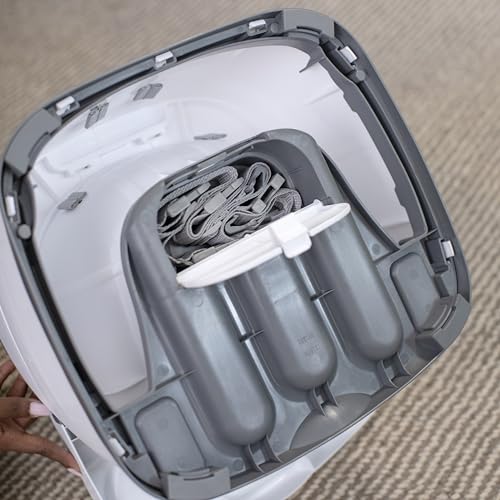 Ingenuity Baby Base 2-in-1 Booster Feeding and Floor Seat with Self-Storing Tray - Peony