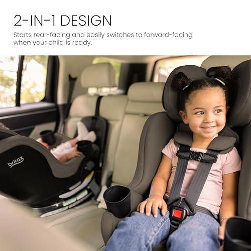 Britax Galaxy360 Slim Rotating Convertible Car Seat, 2-in-1 Rotating Car Seat for Infants & Toddlers with 360 SwivelSmooth Steel Ring, Extended Rear-Facing and ClickTight Installation – Pebble