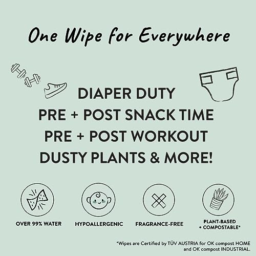 The Honest Company Hypoallergenic Multi-Use Baby Wipes for Sensitive Baby Skin, Terrazzo, 36 Count