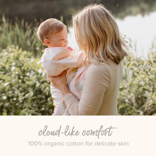 Burt's Bees Baby Organic Cotton Infant Reversible Blanket, Nursery Bedding