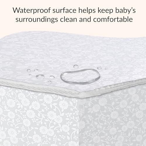 Dream On Me Nap Nest Crib and Toddler Mattress, Dual-Sided - Infants & Toddlers, Waterproof 5” Mattress with 88 Interwoven Coils, 75% Recycled Fiber, GREENGUARD Gold & BSA Certified – Daisy Dreams