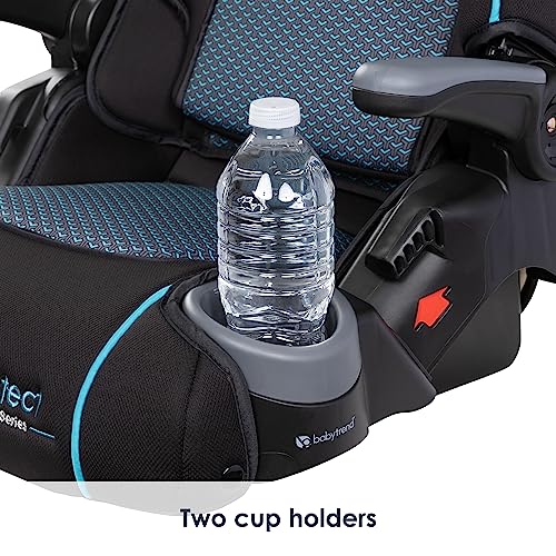 Baby Trend Protect 2-in-1 Folding Booster Car Seat, Aqua Tech – Fold-Flat Travel-Ready Design, Lightweight Build, Belt-Positioning Comfort